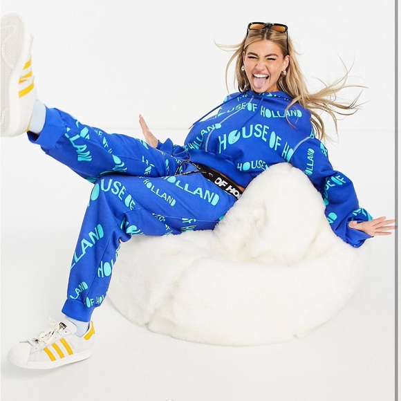 House of holland blue sweatpants medium - Picture 4 of 7